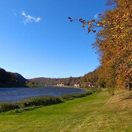 Ferienwohnung An Der Elbe Stadt Wehlen Exteriör bild